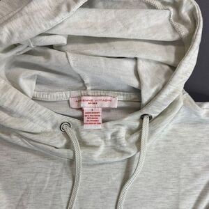Adrienne Vittadini Made In Egypt Gray Hoodie Sweater Size S